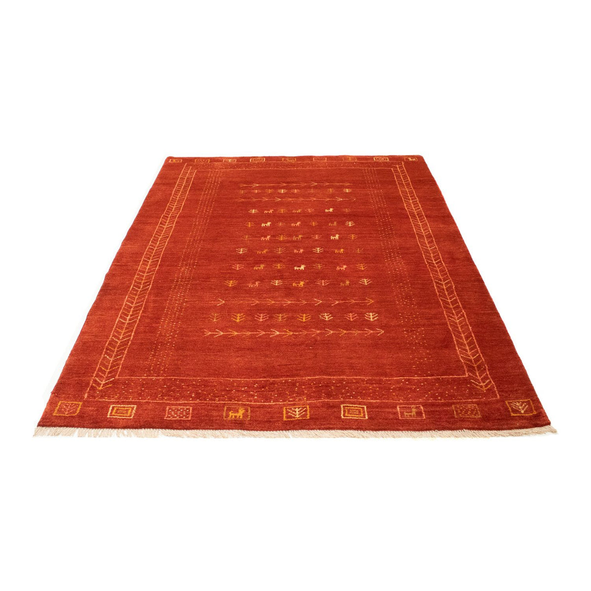 Alfombra Gabbeh - Persa - 240 x 168 cm - rojo