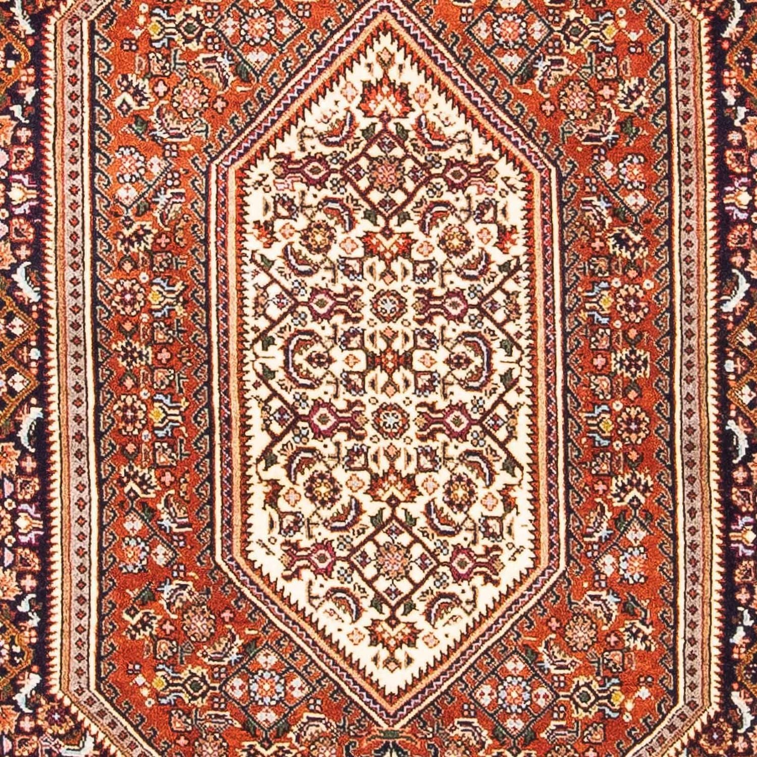 Alfombra persa - Bidjar - 153 x 108 cm - rojo claro