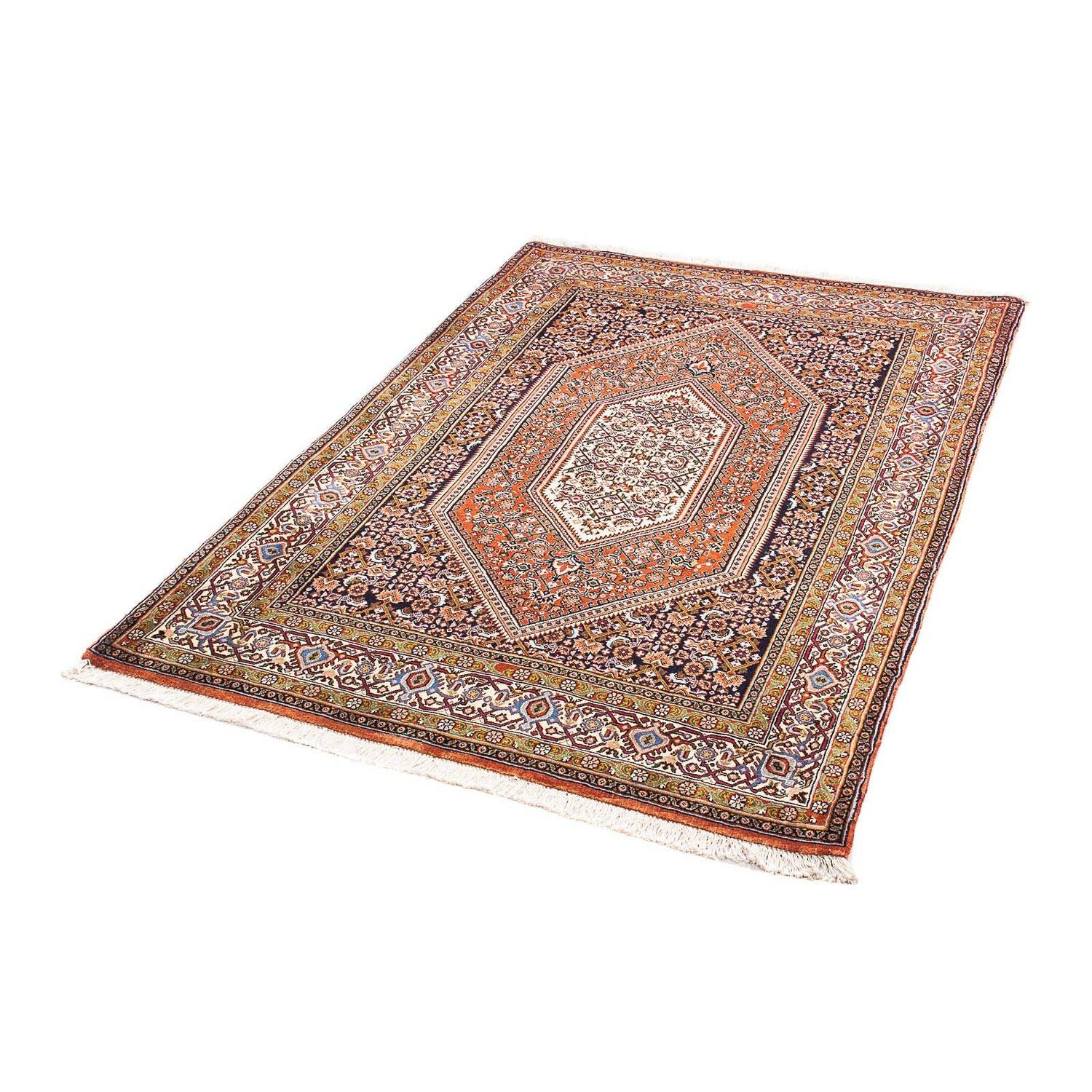 Alfombra persa - Bidjar - 153 x 108 cm - rojo claro