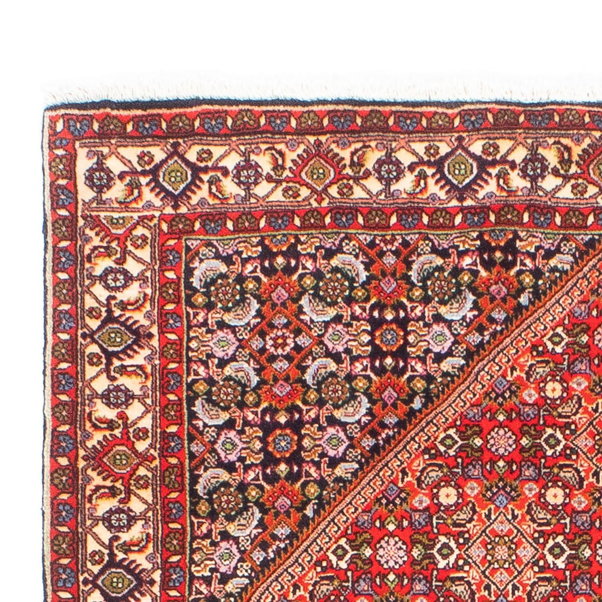Alfombra persa - Bidjar - 173 x 112 cm - rojo