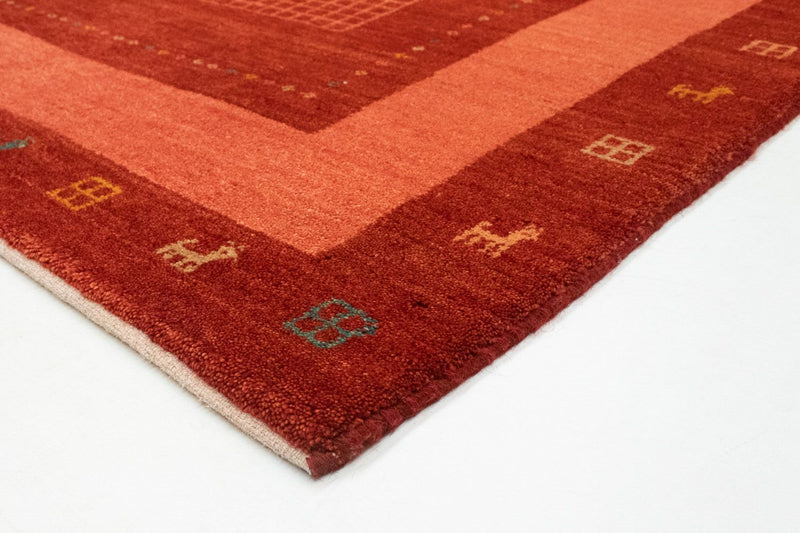 Alfombra Gabbeh - Persa - 201 x 146 cm - rojo