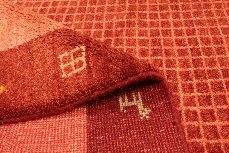 Alfombra Gabbeh - Persa - 201 x 146 cm - rojo