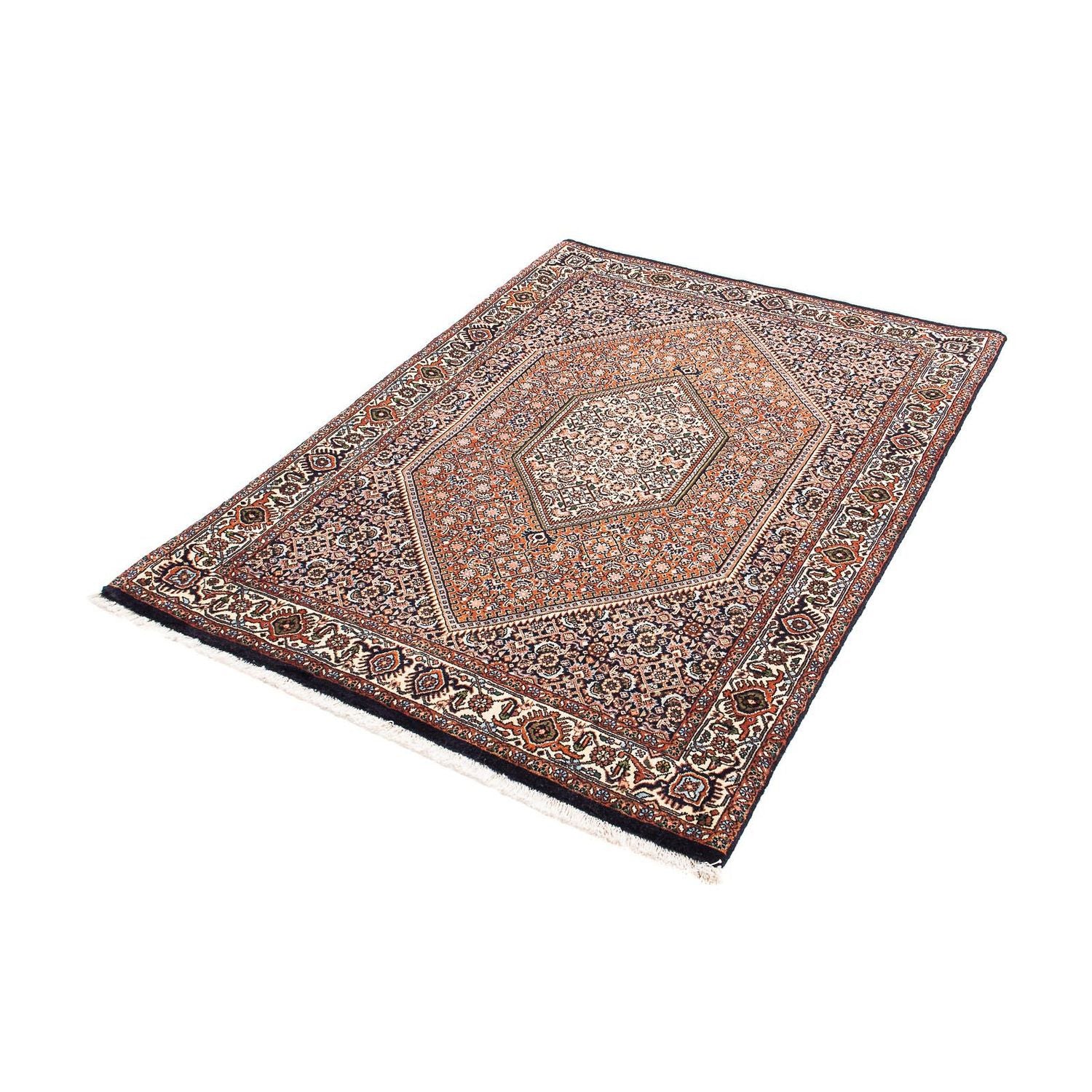 Alfombra persa - Bidjar - 150 x 108 cm - rojo