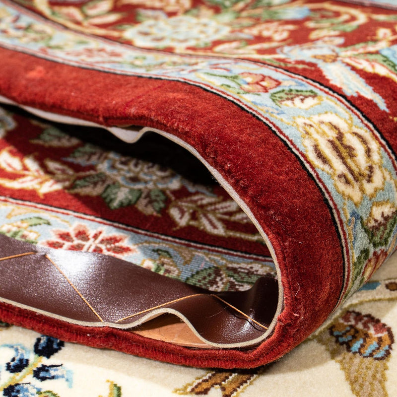 Alfombra persa - Ghom - 205 x 135 cm - beige