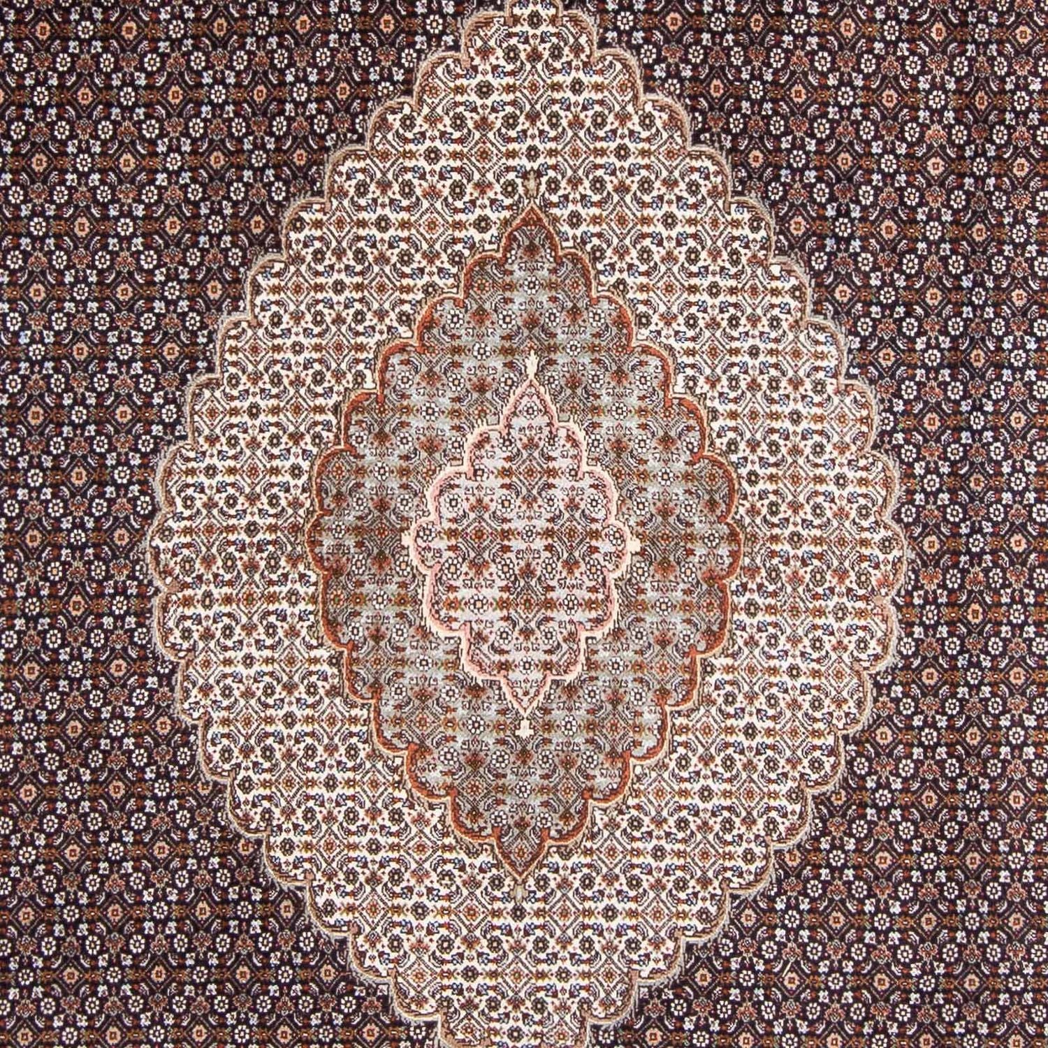 Alfombra persa - Tabriz - 295 x 200 cm - azul oscuro
