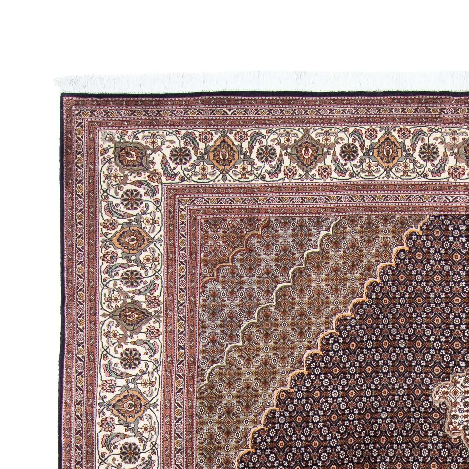 Alfombra persa - Tabriz - 295 x 200 cm - azul oscuro