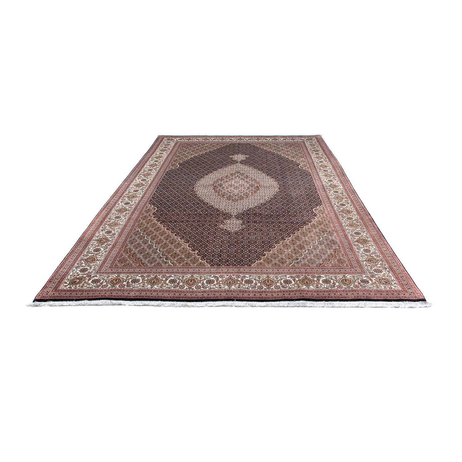 Alfombra persa - Tabriz - 295 x 200 cm - azul oscuro