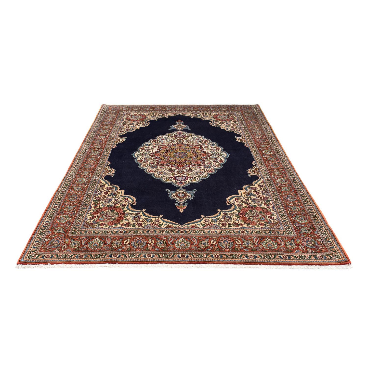 Alfombra persa - Nómada - 233 x 169 cm - azul oscuro