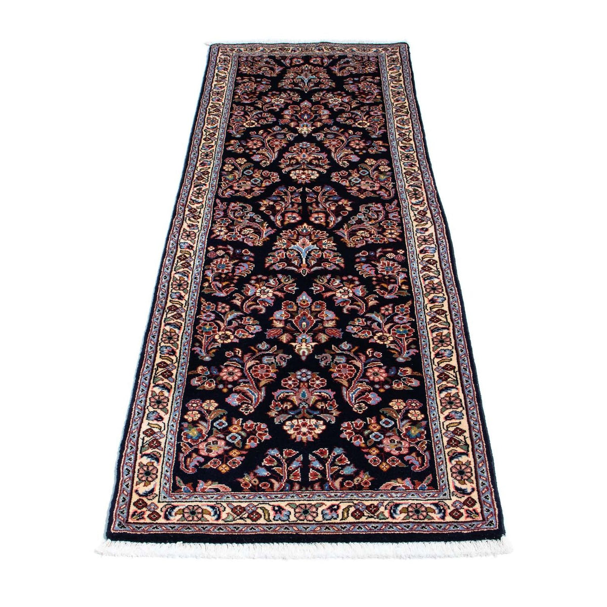 Alfombra de pasillo Alfombra persa - Clásica - 212 x 64 cm - azul oscuro