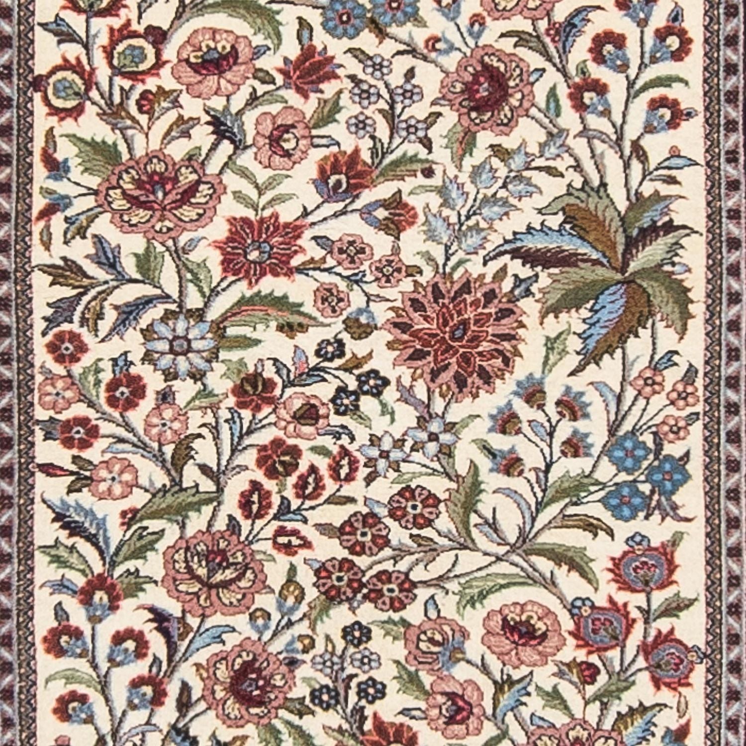 Alfombra de pasillo Alfombra persa - Ghom - 400 x 70 cm - beige