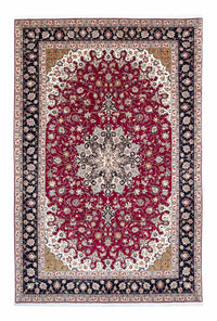 Alfombra Persa - Tabriz - Real - 308 x 203 cm - rojo oscuro
