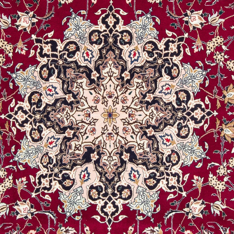 Alfombra Persa - Tabriz - Real - 308 x 203 cm - rojo oscuro