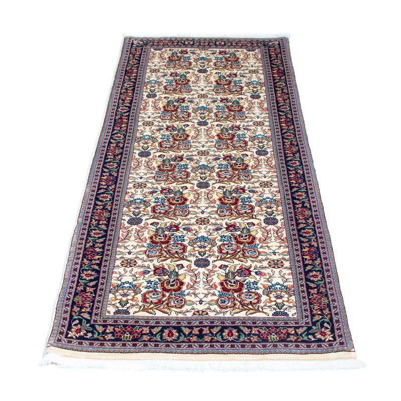 Alfombra de pasillo Alfombra persa - Ghom - 194 x 70 cm - beige