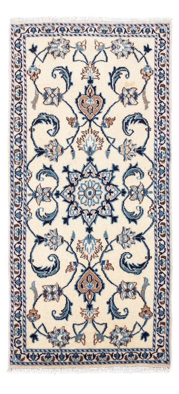 Alfombra persa - Nain - 135 x 67 cm - beige