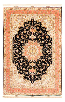 Alfombra persa - Tabriz - 297 x 198 cm - azul oscuro