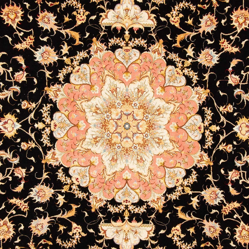 Alfombra persa - Tabriz - 297 x 198 cm - azul oscuro