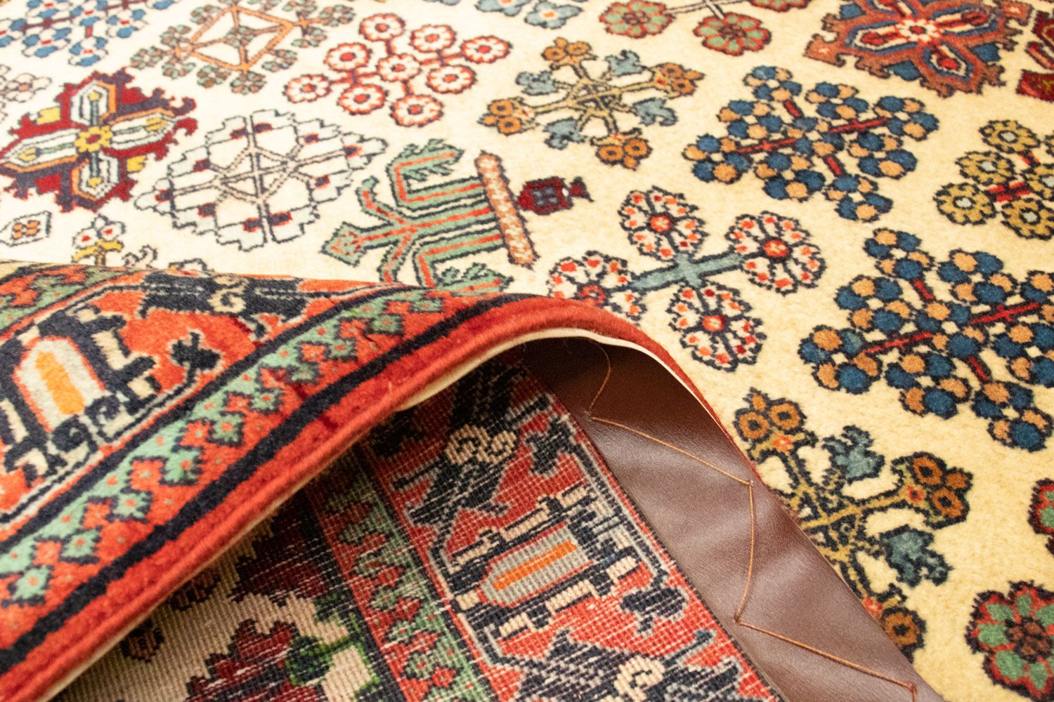 Alfombra persa - Nómada - 159 x 120 cm - beige