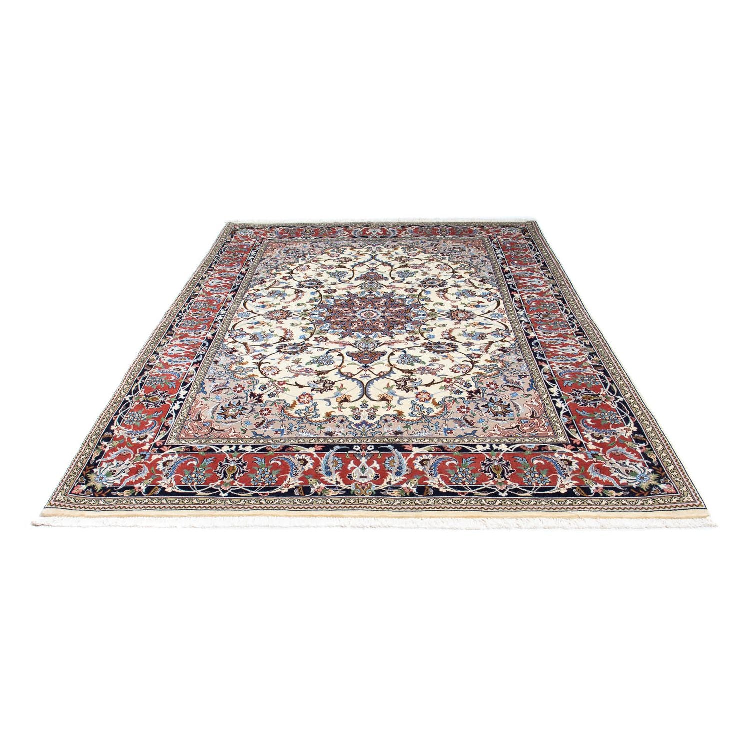 Alfombra persa - Ghom - 253 x 180 cm - beige