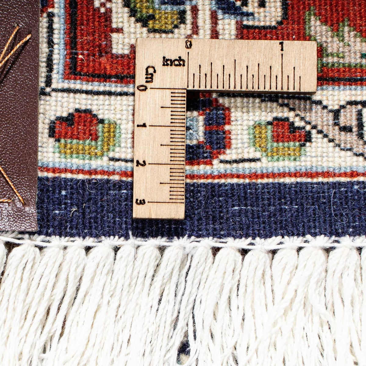 Alfombra persa - Ghom - 188 x 135 cm - azul oscuro