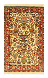 Alfombra persa - Ghom - 170 x 104 cm - beige