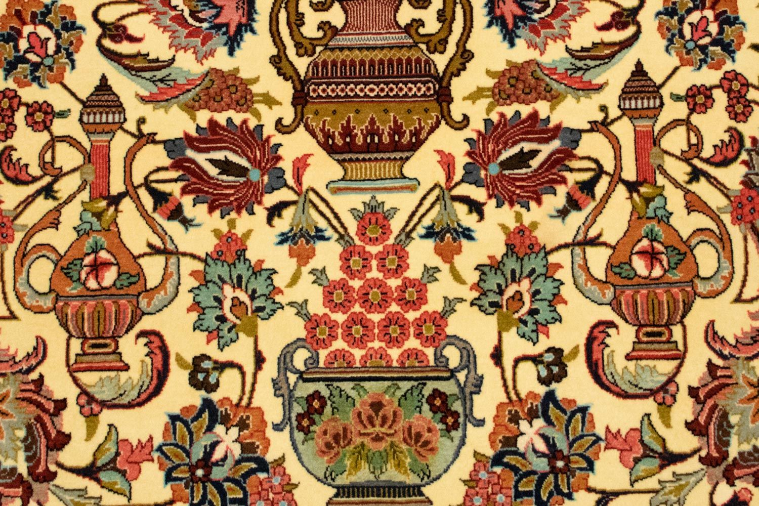 Alfombra persa - Ghom - 170 x 104 cm - beige