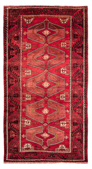 Alfombra de pasillo Alfombra Belutsch - 230 x 119 cm - rojo