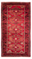 Alfombra de pasillo Alfombra Belutsch - 230 x 119 cm - rojo