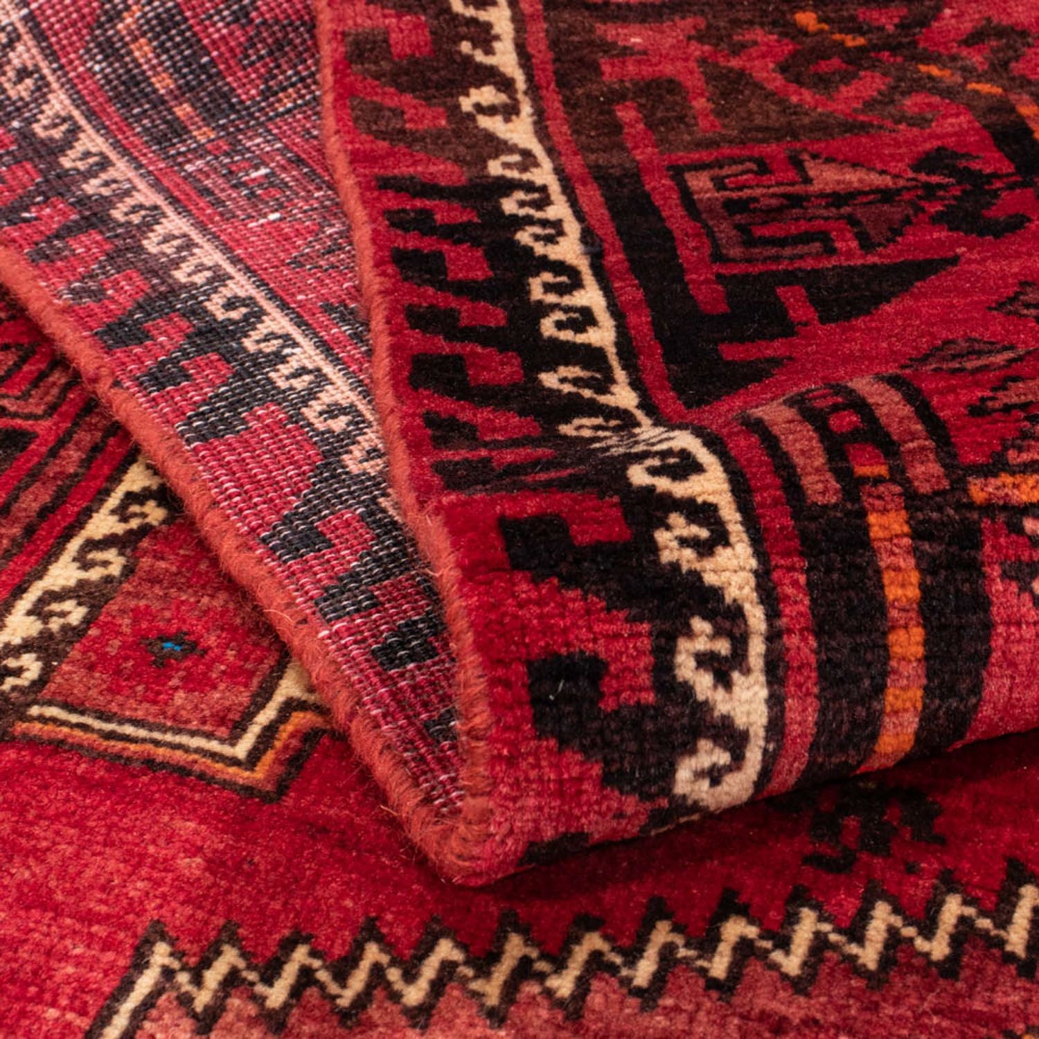 Alfombra de pasillo Alfombra Belutsch - 230 x 119 cm - rojo