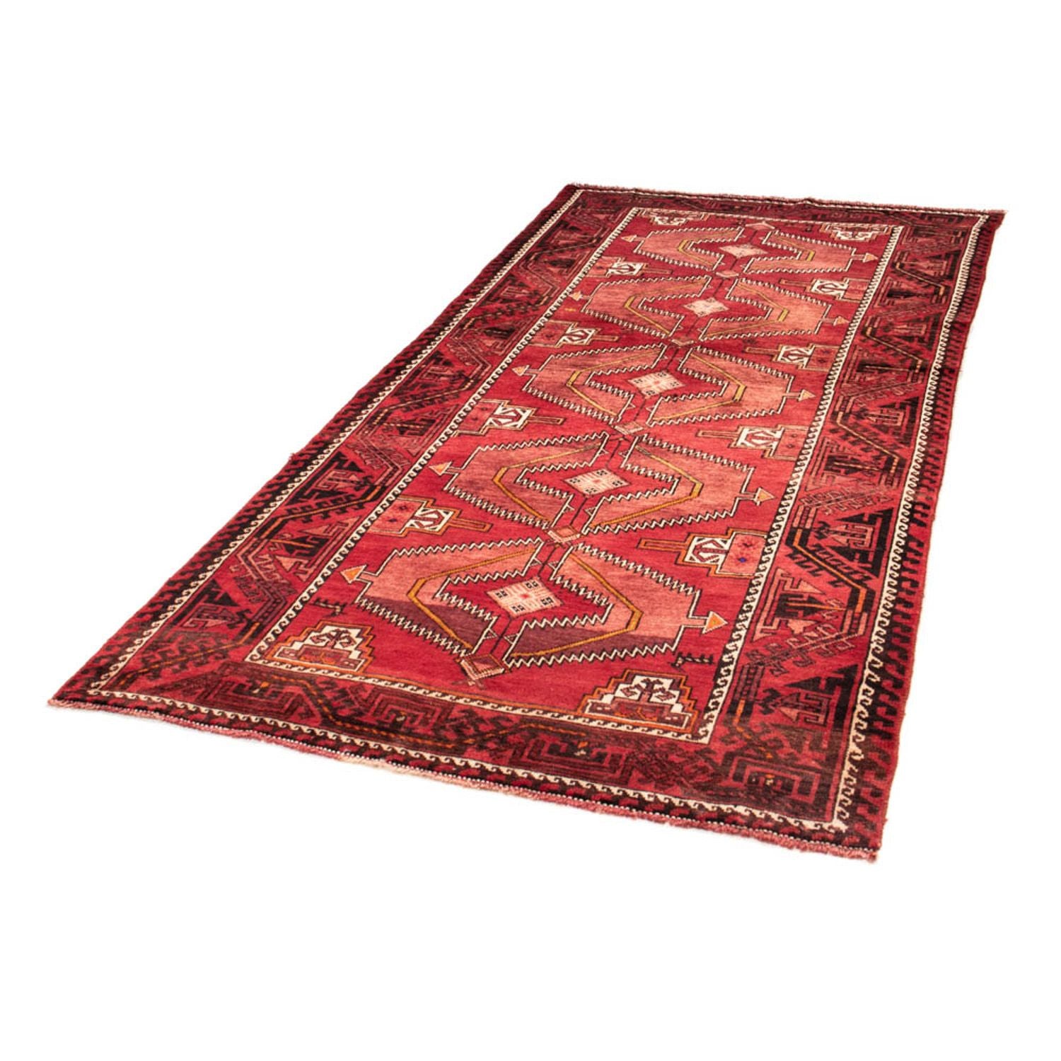 Alfombra de pasillo Alfombra Belutsch - 230 x 119 cm - rojo