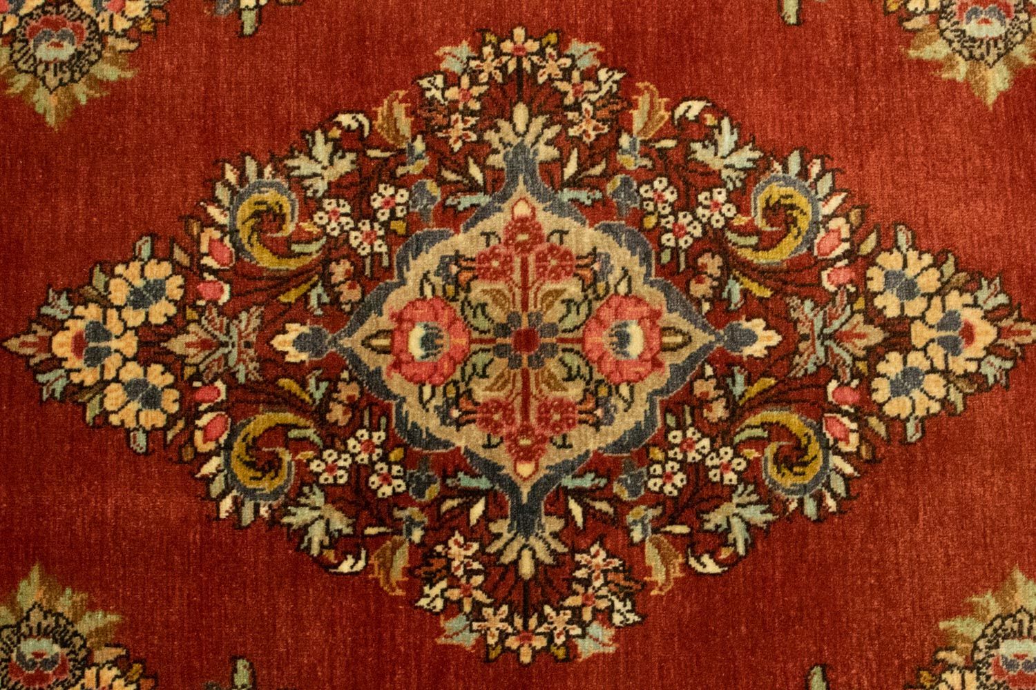 Alfombra persa - Ghom - 144 x 100 cm - óxido