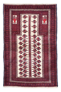 Alfombra Belutsch - 136 x 89 cm - rojo