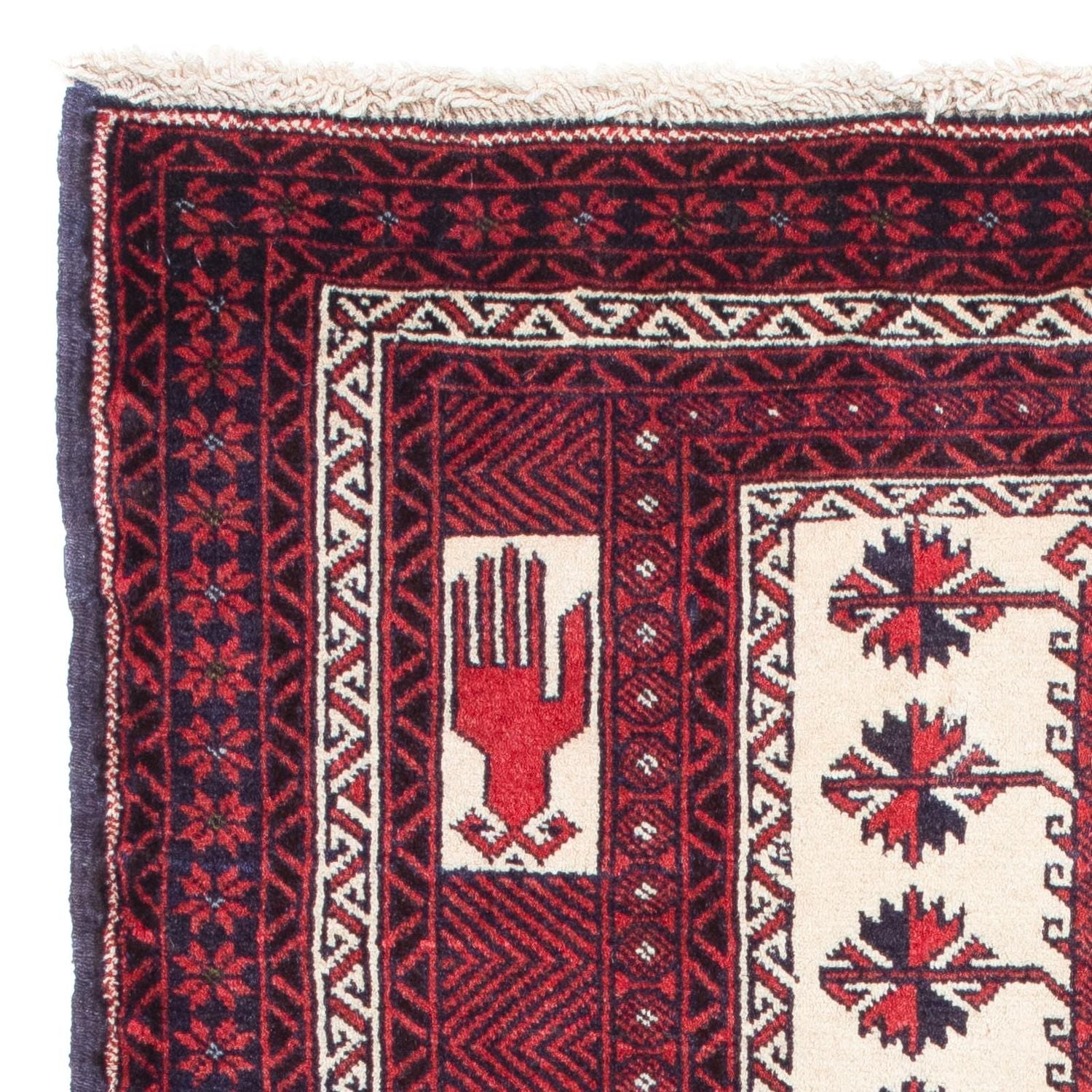 Alfombra Belutsch - 136 x 89 cm - rojo