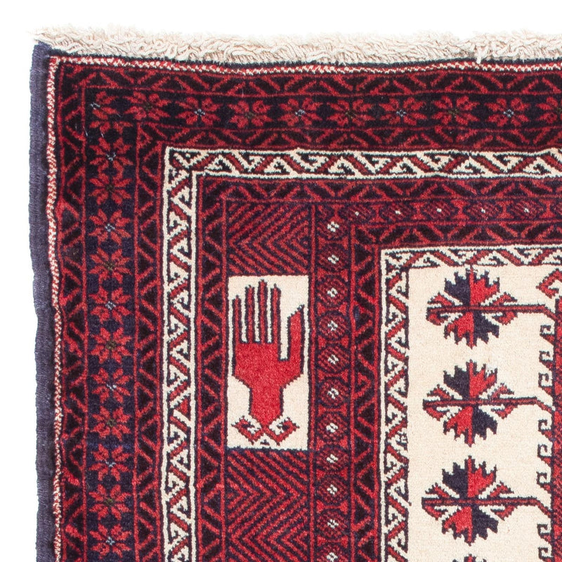 Alfombra Belutsch - 136 x 89 cm - rojo