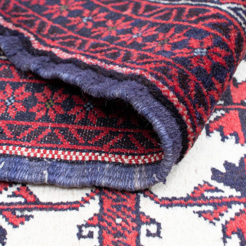Alfombra Belutsch - 136 x 89 cm - rojo