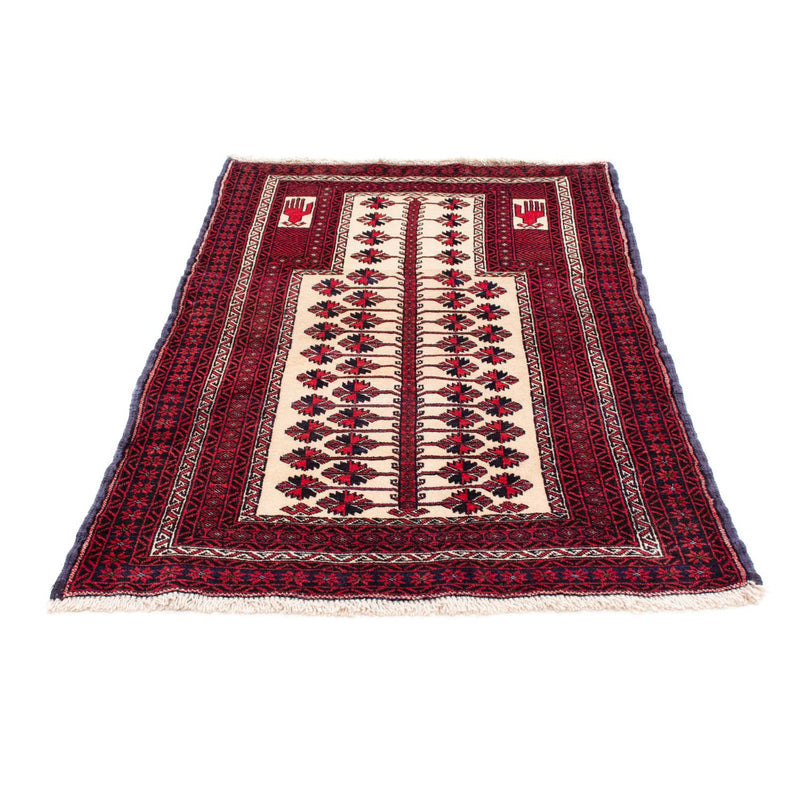 Alfombra Belutsch - 136 x 89 cm - rojo