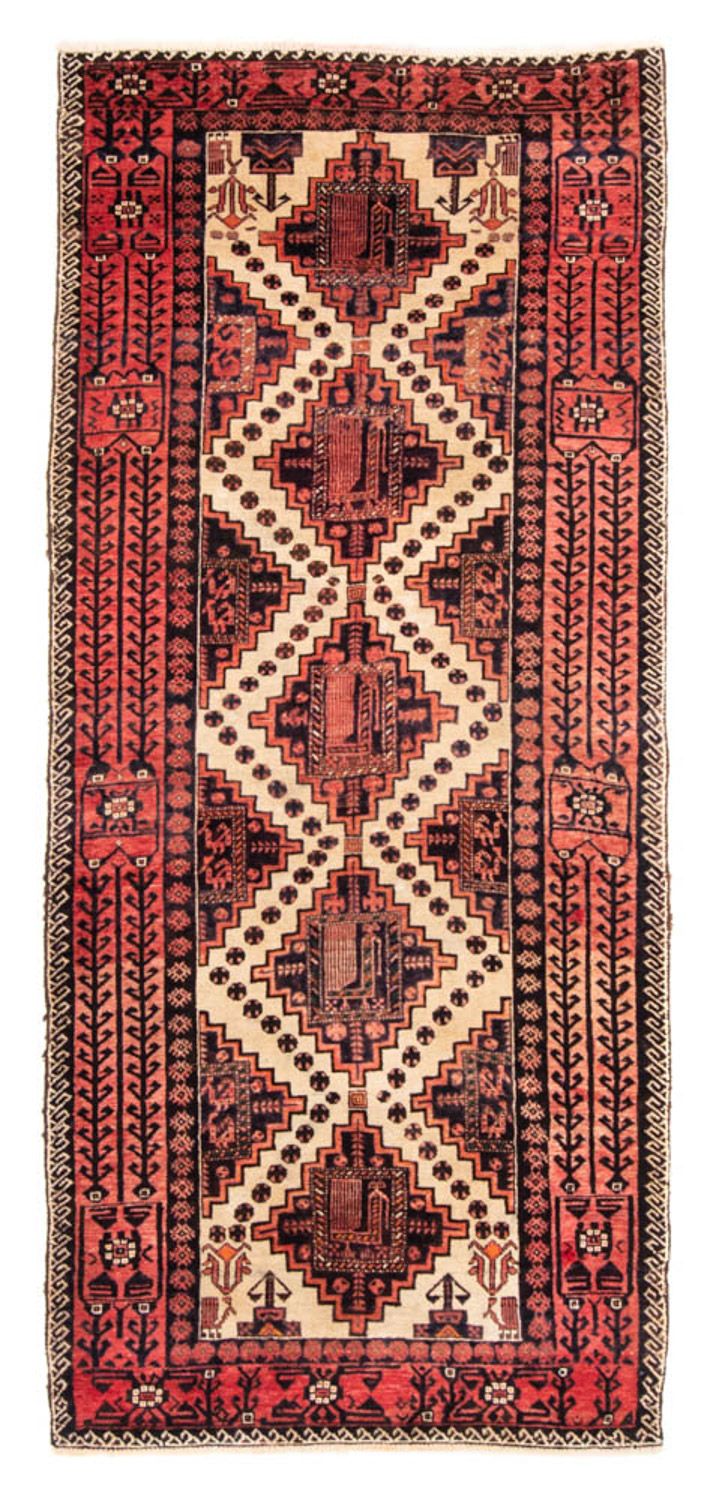 Alfombra de pasillo Alfombra Belutsch - 238 x 100 cm - rojo claro