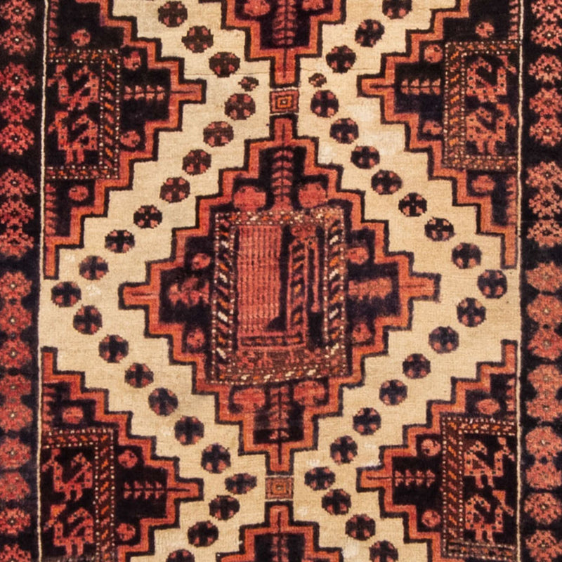 Alfombra de pasillo Alfombra Belutsch - 238 x 100 cm - rojo claro