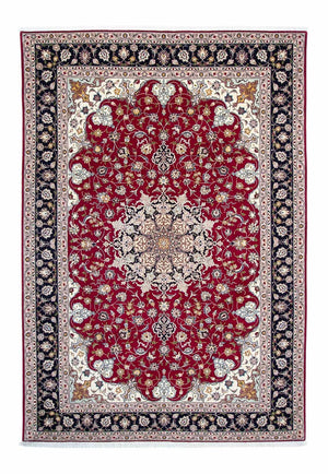 Alfombra Persa - Tabriz - Real - 292 x 204 cm - rojo oscuro