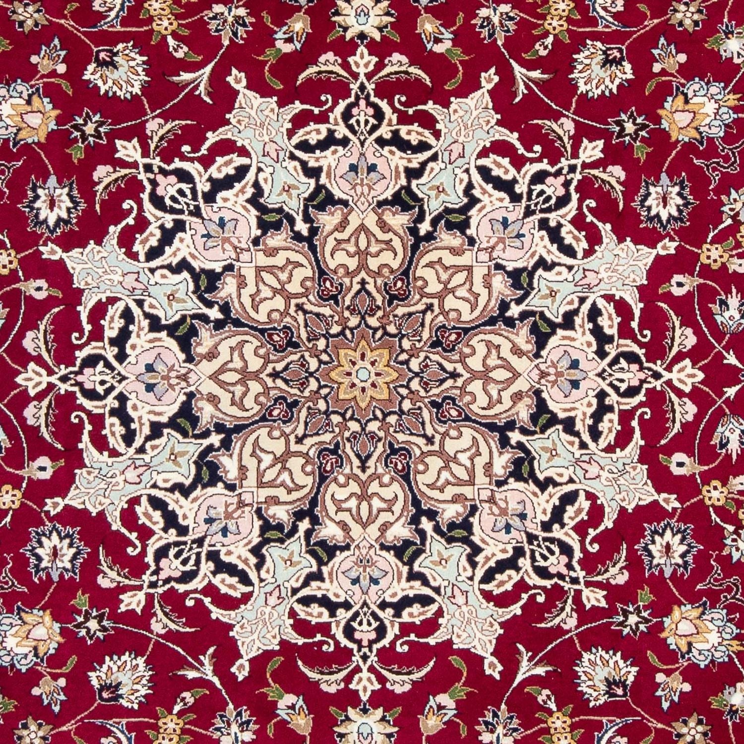 Alfombra Persa - Tabriz - Real - 292 x 204 cm - rojo oscuro