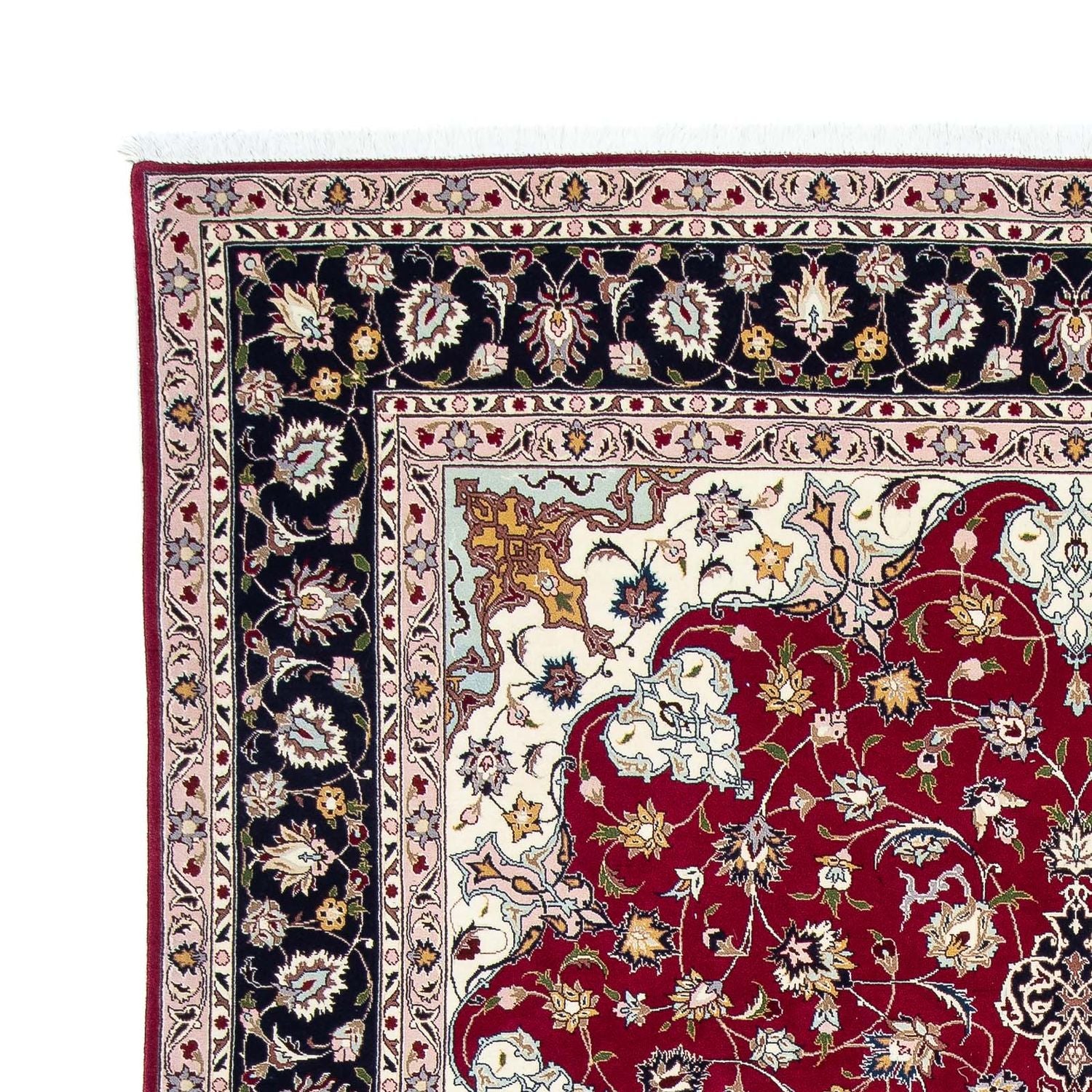 Alfombra Persa - Tabriz - Real - 292 x 204 cm - rojo oscuro