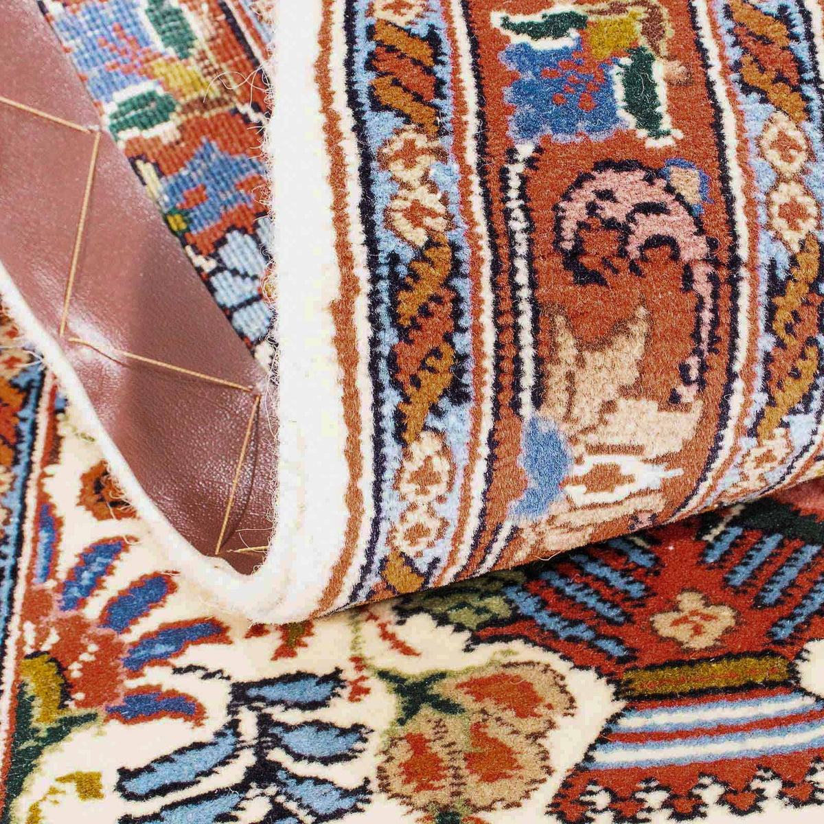 Alfombra de pasillo Alfombra persa - Bidjar - 160 x 50 cm - beige