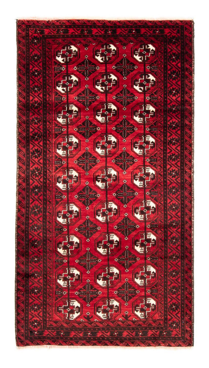 Alfombra de pasillo Alfombra Belutsch - 202 x 110 cm - rojo oscuro
