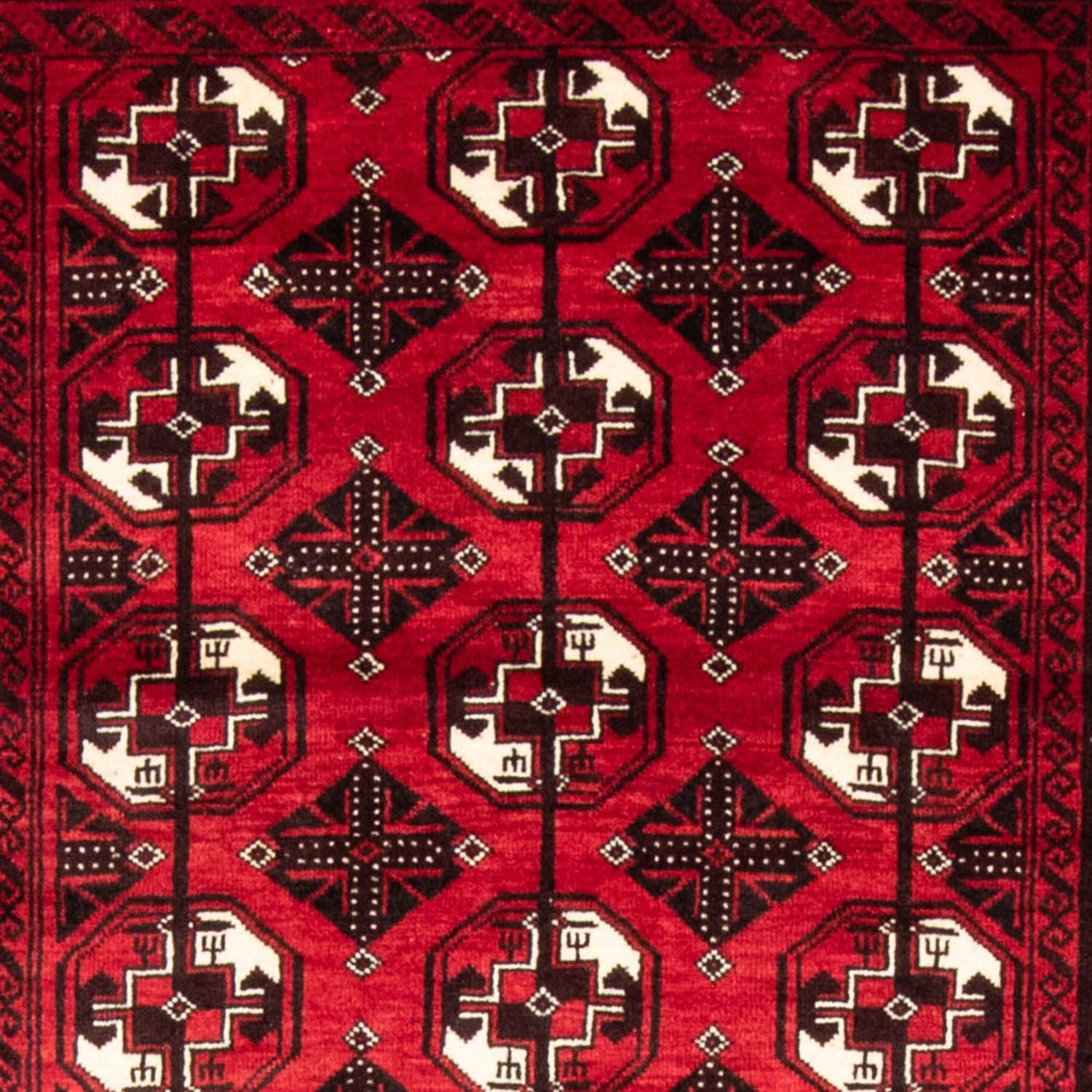 Alfombra de pasillo Alfombra Belutsch - 202 x 110 cm - rojo oscuro