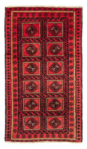 Alfombra de pasillo Alfombra Belutsch - 198 x 110 cm - rojo