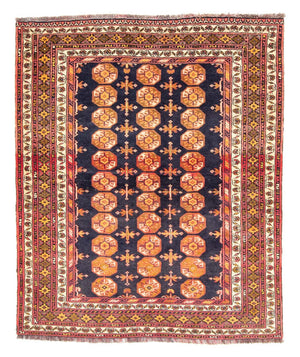 Alfombra Belutsch cuadrado  - 174 x 139 cm - azul oscuro