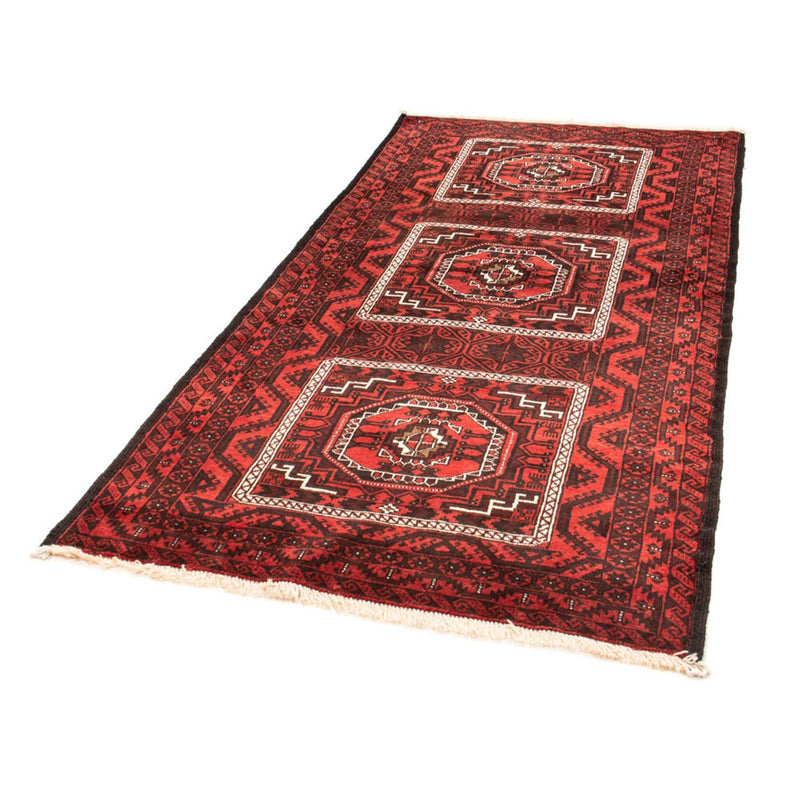 Alfombra de pasillo Alfombra Belutsch - 222 x 112 cm - rojo