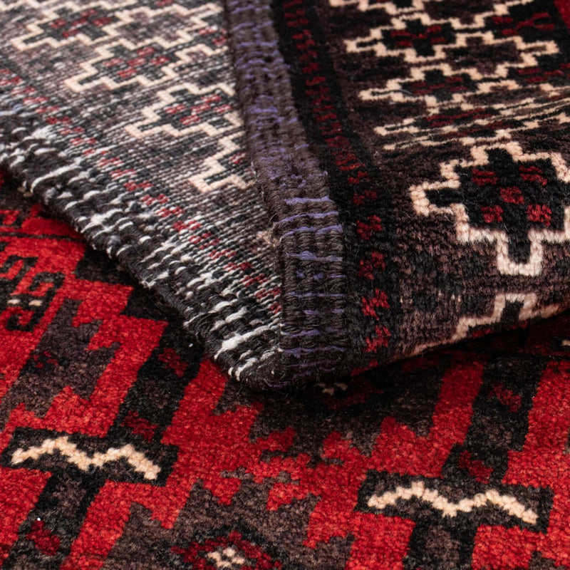 Alfombra de pasillo Alfombra Belutsch - 236 x 118 cm - rojo