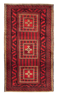 Alfombra de pasillo Alfombra Belutsch - 224 x 119 cm - rojo