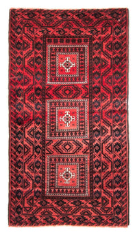 Alfombra de pasillo Alfombra Belutsch - 207 x 112 cm - rojo