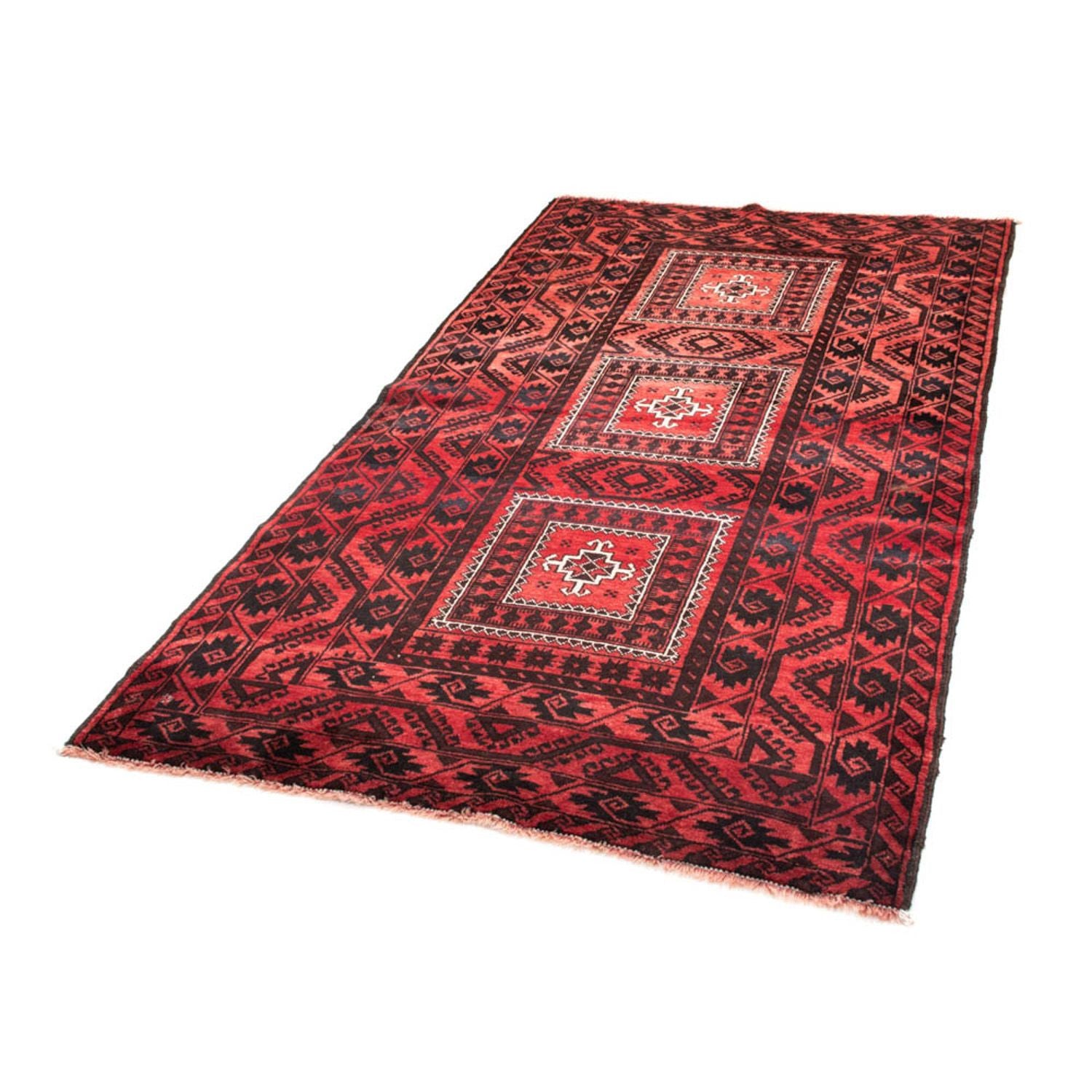 Alfombra de pasillo Alfombra Belutsch - 207 x 112 cm - rojo
